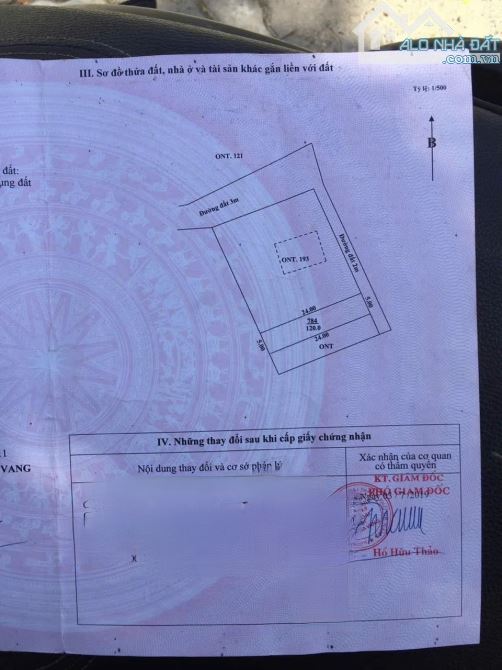 Cần bán gấp lô đất tại thôn lệ sơn 1 hoà tiến hoà vang đà nẵng