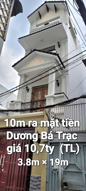 Bán nhà riêng gần mặt tiền Dương Bá Trạc Q8, 72m2 ngang 4.2m dài 19m 4 tầng_ hoàn công TL