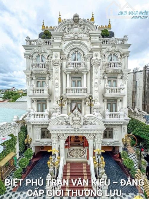 SIÊU BIỆT THỰ QUẬN 6 NỘI THẤT CHẠM KHẮC VÀNG, DIỆN TÍCH 1200M MẶT TIỀN ĐƯỜNG TRẦN VĂN KIỂU