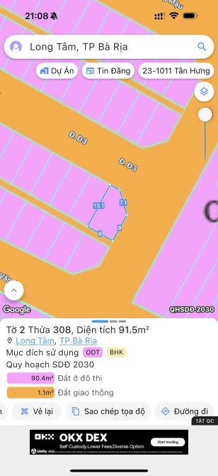 Anh chị cần tìm lô ngợp thì liên hệ lô này nha, góc 2 MT dự Án Hưng Việt, TP Bà Rịa