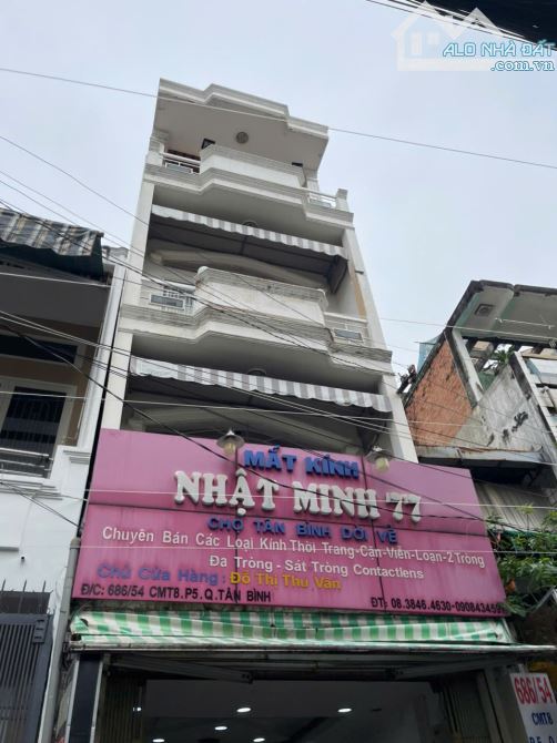 BÁN NHÀ HXH 4 TẦNG  CMT8, P.5, TÂN BÌNH – GẦN CV LÊ THỊ RIÊNG CHI NHỈNH 10 TỶ