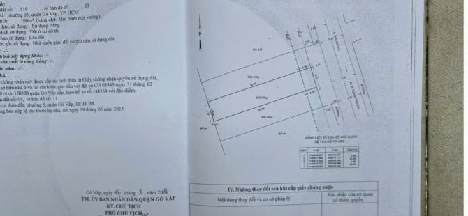 Bán 3 lô đất liền kề Mt Trần bá Giao. Dt : 15x28m - 1
