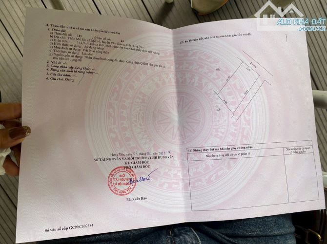 Cần bán 142,9 m đất tại Thôn Mễ sở giá rất tốt - 2