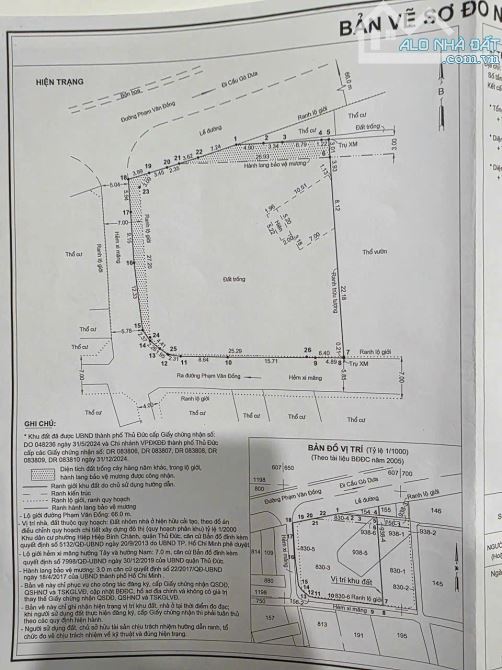 Bán gấp lô đất 3 mặt tiền Phạm Văn Đồng, P. Hiệp Bình Chánh, Tp Thủ Đức - 2