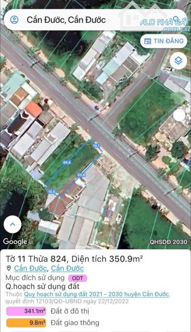 Hàng hiếm 356m đất mặt tiền QL50 Thị trấn Cần Đước - 3