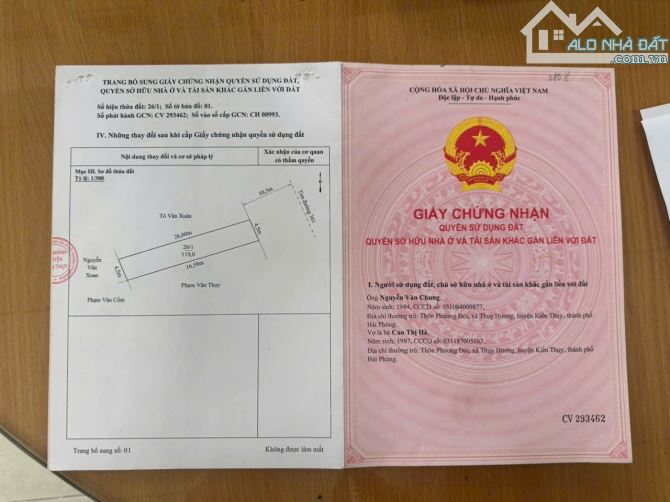Bán lô mặt đường 361 Lạng Côn - Đông Phương - Kiến Thụy - Hải Phòng  - Kinh doanh buôn - 6
