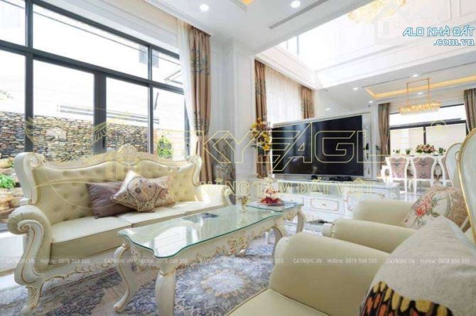 Bán Biệt thự khu compound - gần bến tàu thủy - Trần Não - (17x24) 3 tầng -95 tỷ tl - 6