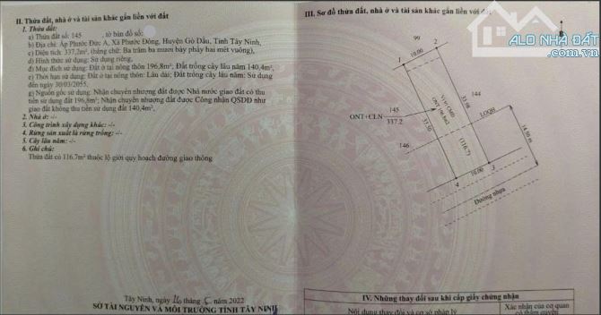 Cần bán gấp căn nhà ở gần KCN Phước Đông , Gò Dầu 337m2 SHR giá 780tr - 6