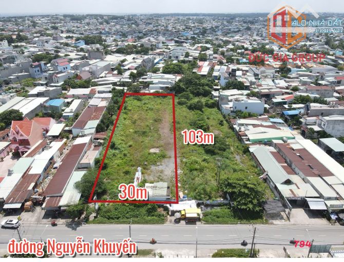 Bán gần 3000m đất mặt tiền Nguyễn Khuyến trung tâm sầm uất nhất Trảng Dài. Giá 55 tỷ tlc.