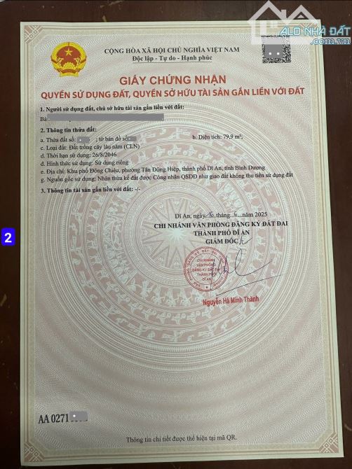 2Tỷ1/Lô__Đất RẺ gần Ngã Ba Cây Điệp__4 lô mới tách, Sổ Riêng, cách chợ Dĩ An 1 chỉ 1,5Km - 11