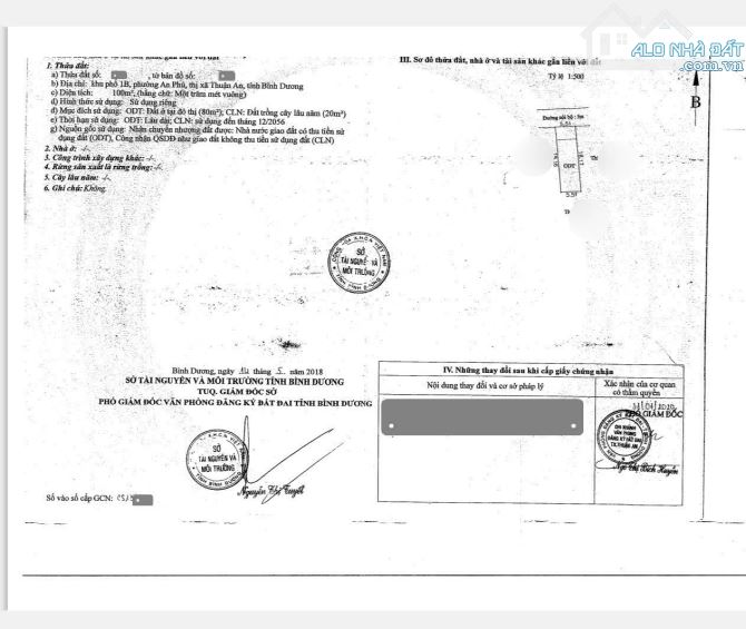 Bán nhà cấp 4 (5.5x18.2m), hẻm ĐT.743B p.An Phú gần chợ Đông Đô - 1