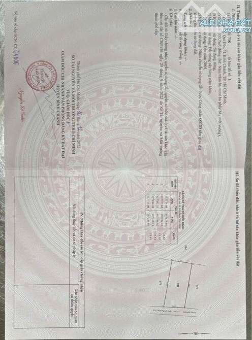 CẦN BÁN LÔ ĐẤT VƯỜN 533m2 VUÔNG VỨC MẶT TIỀN ĐƯỜNG BÙI VĂN SỰ QUY ĐỨC BÌNH CHÁNH - 1
