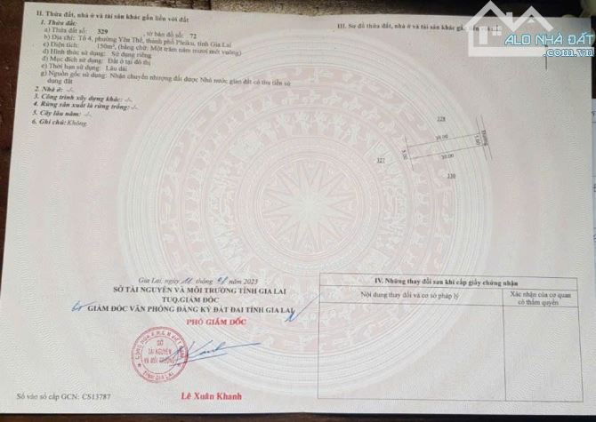 Bán Đất Nguyễn Nhạc P. Yên Thế, TP Pleiku, Gia Lai - 1