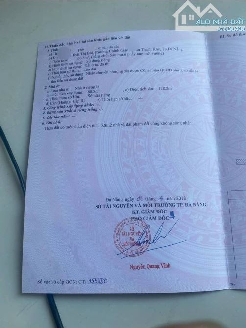 CẦN BÁN GẤP NHÀ MẶT TIỀN THÁI THỊ BÔI- THANH KHÊ ĐÀ NẴNG - 2