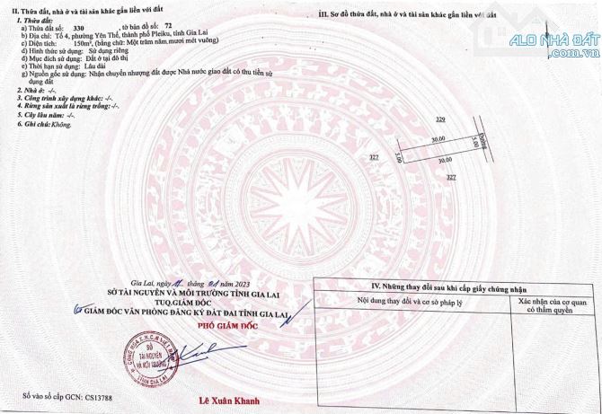 Bán Đất Nguyễn Nhạc P. Yên Thế, TP Pleiku, Gia Lai - 2