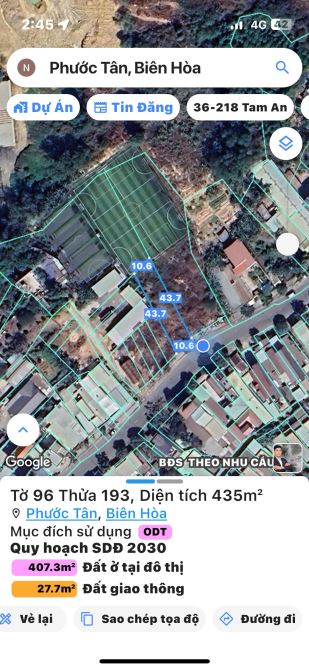 Bán đất mặt tiền Hồ Văn Huê xã Phước Tân Tp Biên Hòa giá 7 tỷ - 4