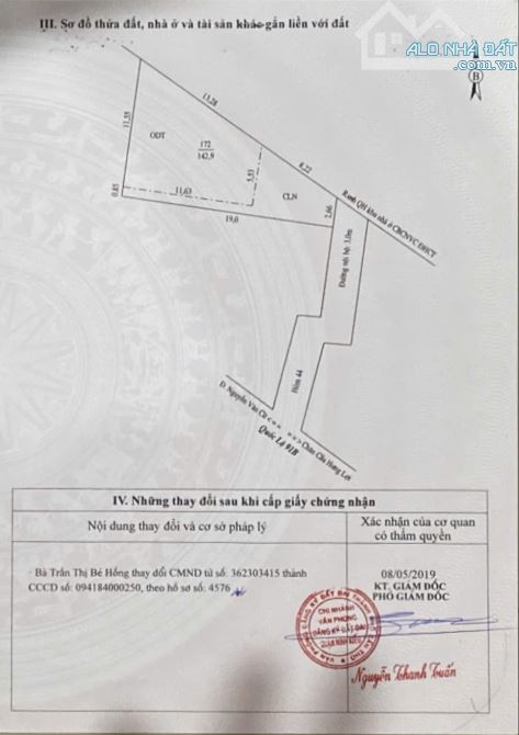 Bán nhà mặt 2 tiền KDC Đại Học Cần Thơ , DT: 5m (hậu 20m) x 31m= 260m2, giá: 7.9 tỷ - 5