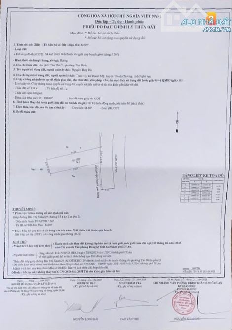 2ty4 TL 54,5m2 lô 2 lô đất cách đường Bùi Thị Xuân 100m p.Tân Bình Tp.Dĩ An - 6