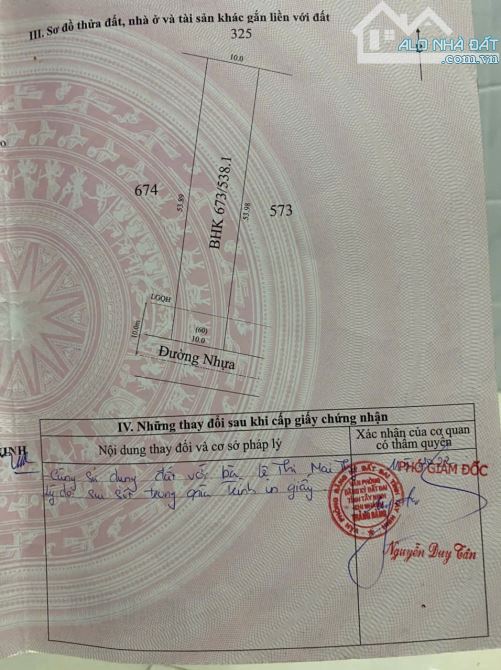Cần bán lô đất Thị Xã Trảng Bàng  538m vuông Thị  xã Trảng Bàng