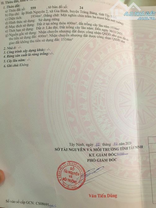 Cần bán lô đất thị xã trảng  bàng