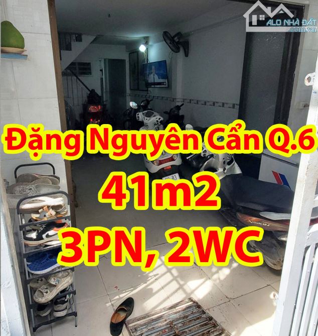 Nhà 2 tầng Đặng Nguyên Cẩn – Giáp Q11, gần MT – 41m² – 3PN – Giá chỉ 3 tỷ 9x – Sổ riêng
