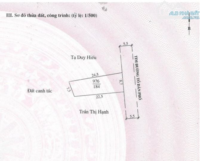 Bán đất mặt đường Hoà Nghĩa, Dương Kinh, hàng xóm Vinhome giá chỉ 15,x tr/m