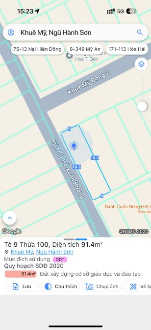 Chính chủ bán đất tặng nhà 2 tầng lô góc 2 mặt tiền đường khuê mỹ đông