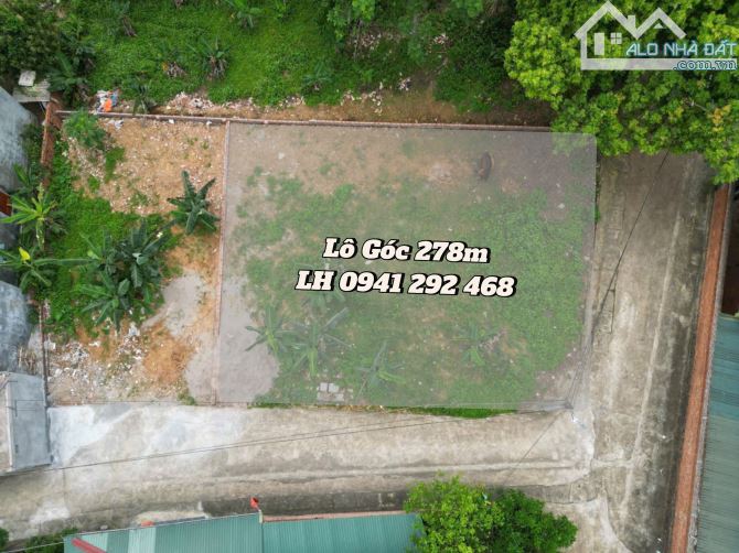 Lô Góc 278m Gần ngay Quốc Lộ 21A Phú cát Quốc Oai HN ( CNC hoà lạc )