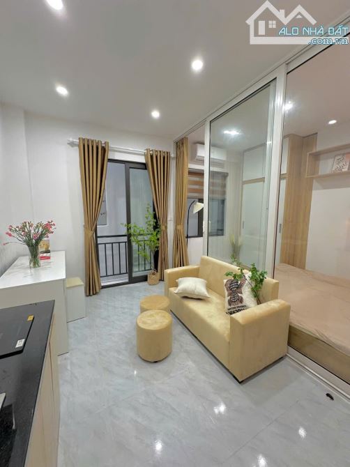 Cho Thuê CCMN 302 Đường Láng Đống Đa 20-25m2 Studio 1N1K Ban Công Thang Máy Full Nội Thất - 11