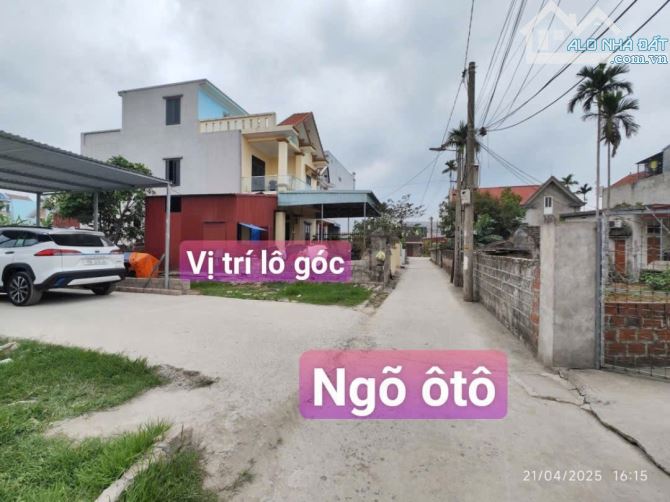 💥 Lô góc ôtô vào tận nơi, đường thông. Tại Hoa Động- Thuỷ Nguyên - Hải Phòng dân cư đông - 1