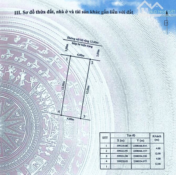48m2 đất tuyến 1 TĐC 226 Lê Lai - Ngang 4m - Đường 13m - 1