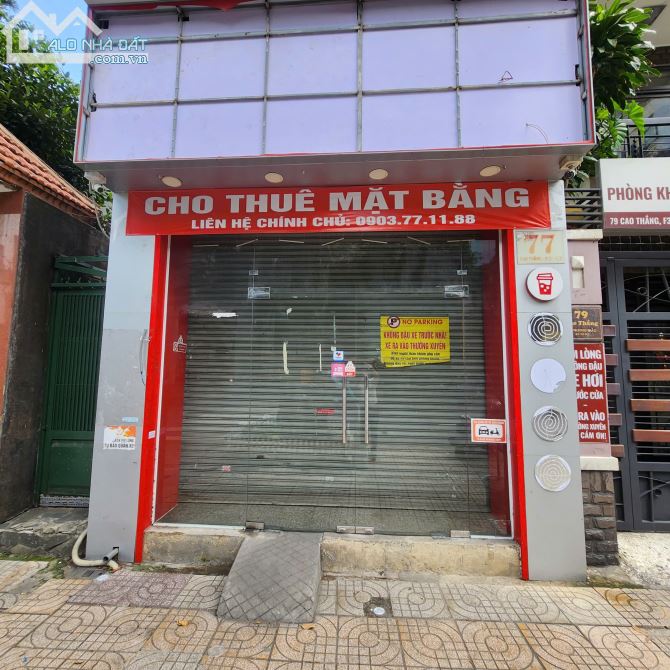 CHO THUÊ MẶT BẰNG KINH DOANH: MẶT TIỀN SỐ 77 ĐƯỜNG CAO THẮNG - QUẬN 3 - TP.HCM