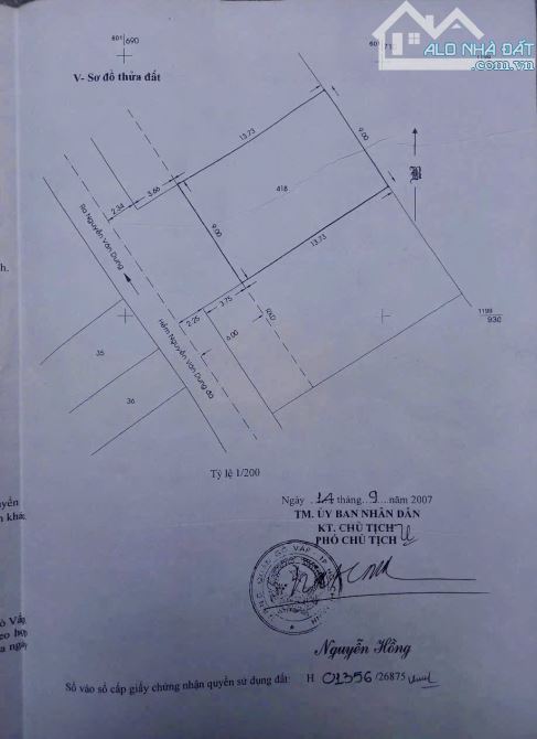 Bán lô đất Nguyễn Văn Dung, phường 6, Quận Gò Vấp 15,8tỷ - 2