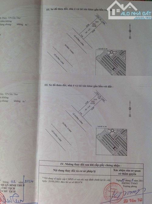 Bán Cặp Nền Đường F2 khu Bình Nhựt ( 12ha8 ), P.Long Hòa, Q.Bình Thủy, Tp Cần Thơ. - 3