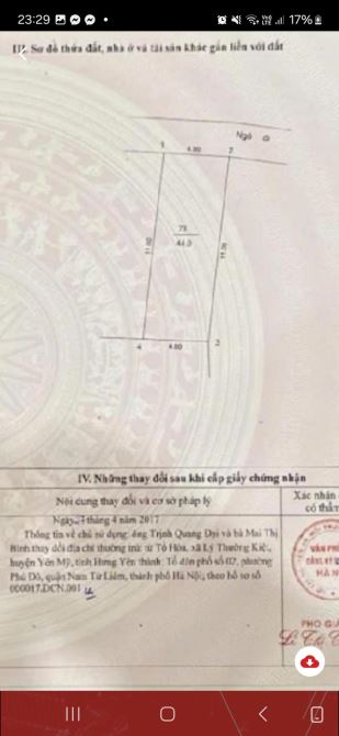 BÁN ĐẤT PHỐ VŨ TRỌNG KHÁNH, HÀ ĐÔNG_MẢNH ĐẤT VÀNG CÓN SÓT LẠI_NGÕ RỘNG MÊNH MÔNG_40M_9,6TỶ - 4