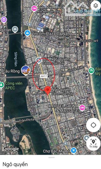 CẦU RỒNG! BÁN NHÀ 3 TẦNG 2 MẶT TIỀN 275M2 – 44,78 TỶ - MT NGÔ QUYỀN - Q. SƠN TRÀ - 5