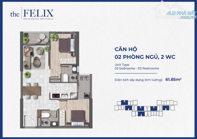 Mở bán đợt 1 dự án The Felix Thuận An giá cực tốt thanh toán chỉ 3.9 triệu/tháng - 5