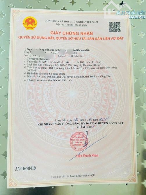 CĂN NHÀ SÀN CỰC ĐẸP GẦN  BIỂN LỘC AN - LÁNG DÀI - LONG ĐẤT - BRVT  ✅Diện tích 10x41-411,3m - 6