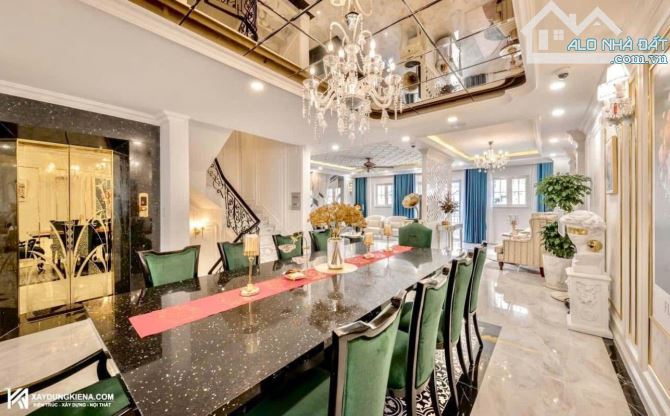 BIỆT THỰ TÂN CỔ ĐIỂN -4 TẦNG -LÊ VĂN LƯƠNG P-HƯỚC KIỂN -NHÀ BÈ DT: 8*18.6M – 21 TỶ - 6