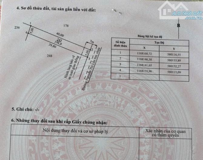 199m2 đất thổ đường nhựa KDC Mỹ Thạnh, chỉ 950tr - 6