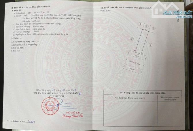 Rẻ nhất phân lô An Trì 60m giá 2,1 tỷ