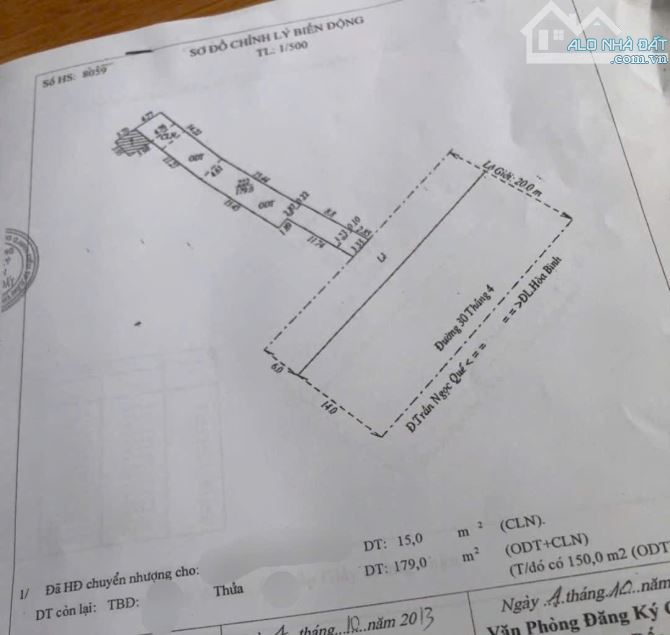 BÁN NHÀ 1 TRỆT 1 LỬNG 1 LẦU MẶT TIỀN ĐƯỜNG 30/4, P AN PHÚ, Q NINH KIỀU, TP CẦN THƠ