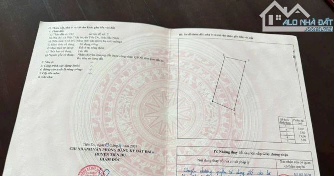 Bán đất Tiên Du Bắc Ninh vỉa hè rộng đường ô tô tránh kinh doanh giá 2 tỷ xxx