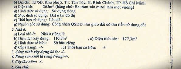 Chính chủ bán gấp 5 Căn Nhà ngay UBND Huyện Bình Chánh thu nhập 25tr/tháng