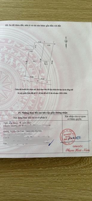 Giá Đầu Tư,Nở Hậu Hút Tài Lộc.Bán Đất Dương Quang-Gia Lâm,Dt 80m,Giá 3.1 tỷ. - 4
