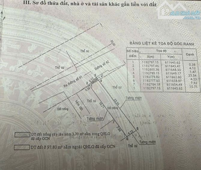 Bán đất mặt tiền đường 42 Bình Trưng Đông Quận 2 giá 11 tỷ - 1