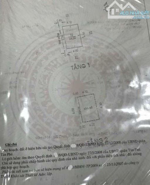 25m2 Lê Văn Phan, hẻm thông, 1/ gần mặt tiền, 2ty9 - 1