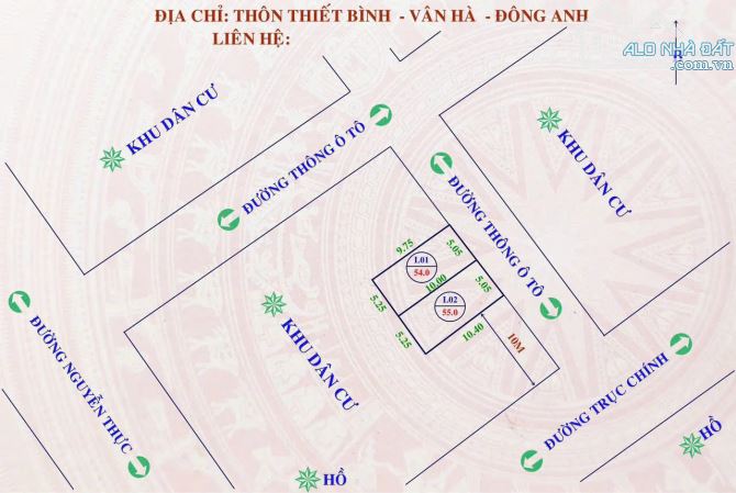 GIÁ TỐT CHỐT LIỀN TAY! BÁN NHANH LÔ ĐẤT TRỤC KINH DOANH TẠI VÂN HÀ- ĐÔNG ANH: SHCC- GIÁ 4X - 1