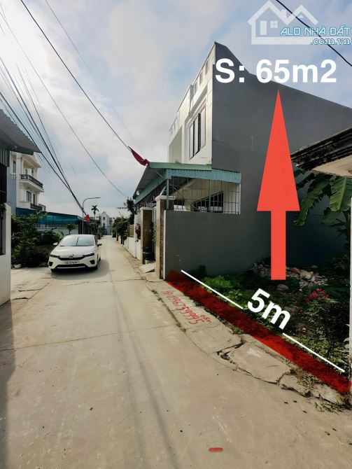 Lô đất 65m ngõ 4m ô tô ra vào thôn Đào Yêu An Dương - 1