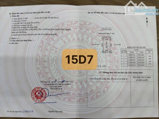 🤝KHU D BẮC SÔNG CẤM, TP Thuỷ Nguyên, Hải Phòng👉Lô Biệt thự 15D7 vị trí đẹp👉Giá: 8tỷ6 - 1